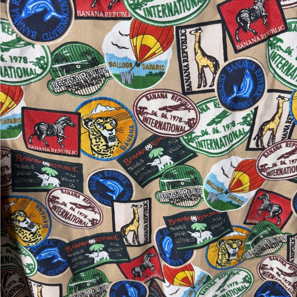 Banana Republic Multicolor Patterned Button Down … - image 3